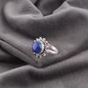 Lapis Lazuli Gemstone Jewelry, 925 Sterling Silver Ring, Handmade Adjustable Ring For Her, Balancing Gemstone Jewelry For Gift
