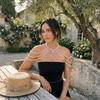 Beads Imitation Pearl Shoulder Chain Multi Layer Shoulder Body Chain  Elegant Gatherings
