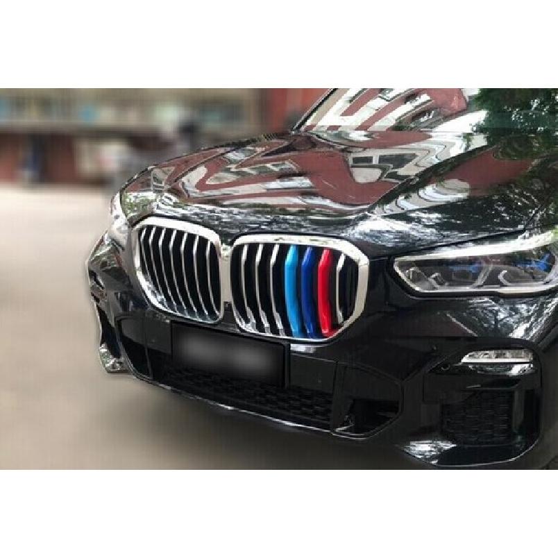 Подходит для BMW X5 - Три накладки M-цвета, 3 шт., Декор передней центральной решетки