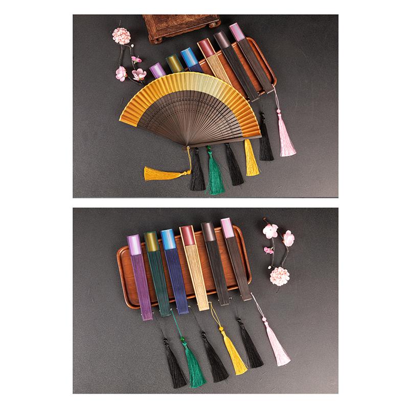 Резной бамбуковый складной веер Винтажный китайский стиль Полый веер Свадебный ручной веер Ароматный реквизит для вечеринки Декор Подарок Украшение для дома
