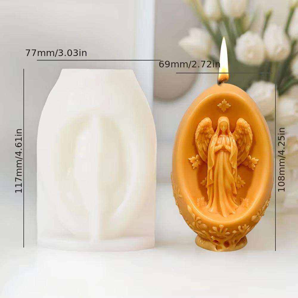 Форма для свечи в виде пасхального яйца, силиконовая форма для гипса и мыла для DIY, украшение для вечеринки, форма ручной работы, рождественские подарки KTY