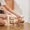 Wood Stool Low Footstool Office Living Room Footrest Non-slip Children Stool Wooden Shoe Stools Home