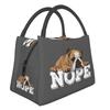 Ланч-боксы English Bulldog Nope для британских любителей собак, термоохладители, термосумки для еды, дорожные рабочие контейнеры для пикника
