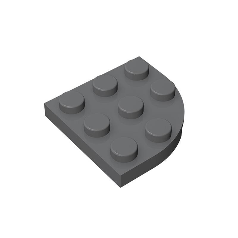 Нетоксичный Moc 10 шт. 30357 Закругленный угол 3x3 Набор строительных блоков Высокотехнологичная пластина Кирпичики Частичный пазл Игрушки Сделай сам Подарок на День рождения Ребенку