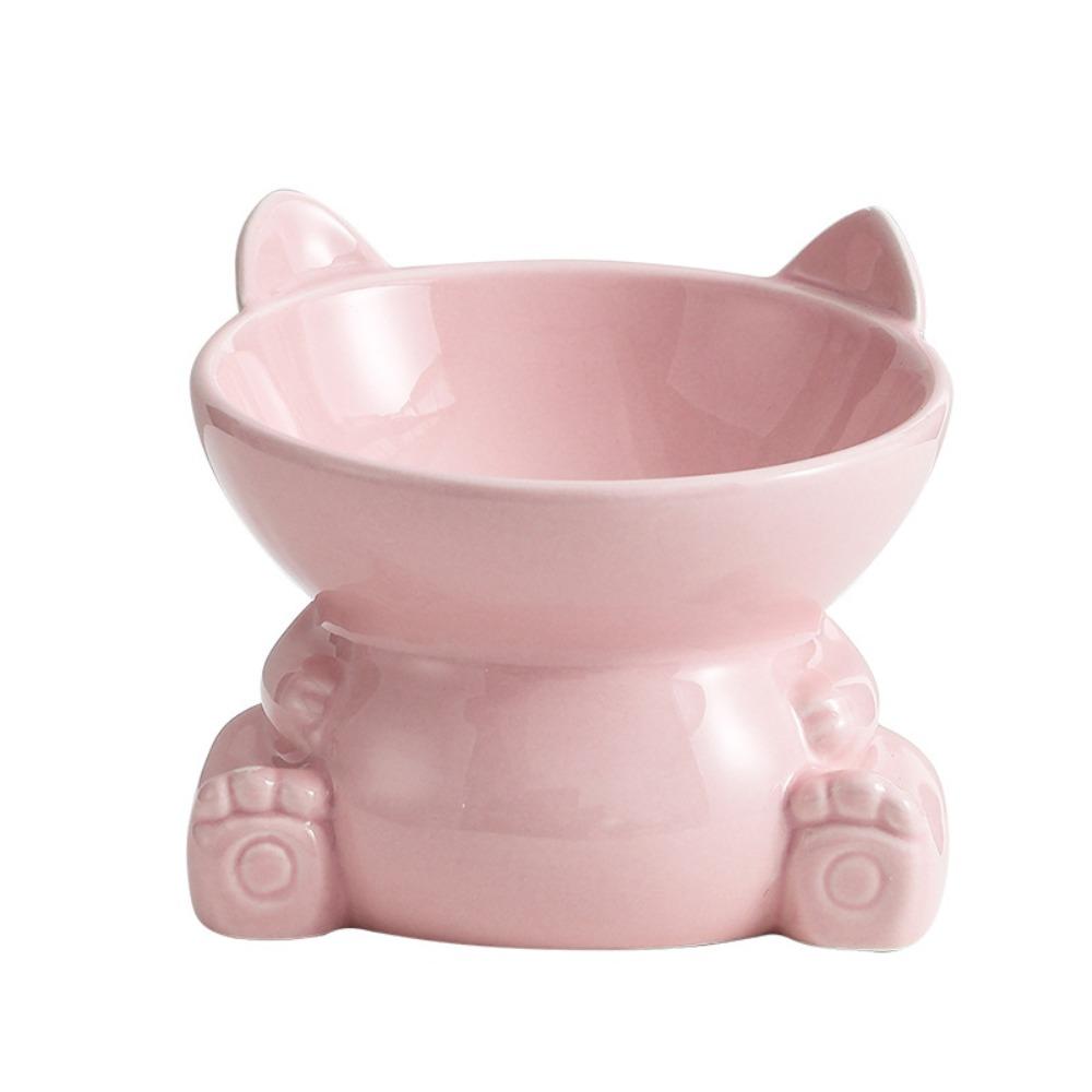 Творческая миска для домашних животных с высокой ножкой, керамическая поилка для домашних животных, кормушка для собак, защита шеи