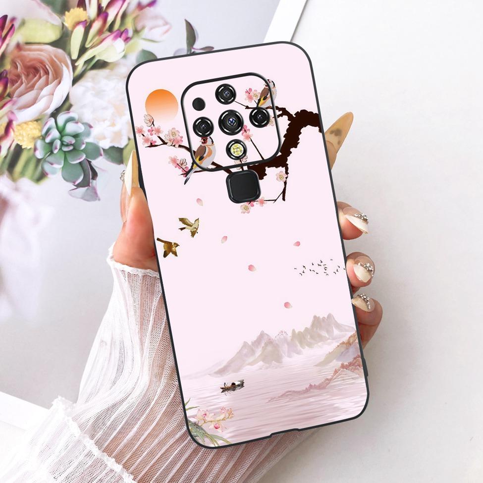 For Tecno Camon 16 CE7 CE7j CE9h Case For Tecno Camon 16 Pro Cover Cute Cat Fashion Butterfly Painted Casing