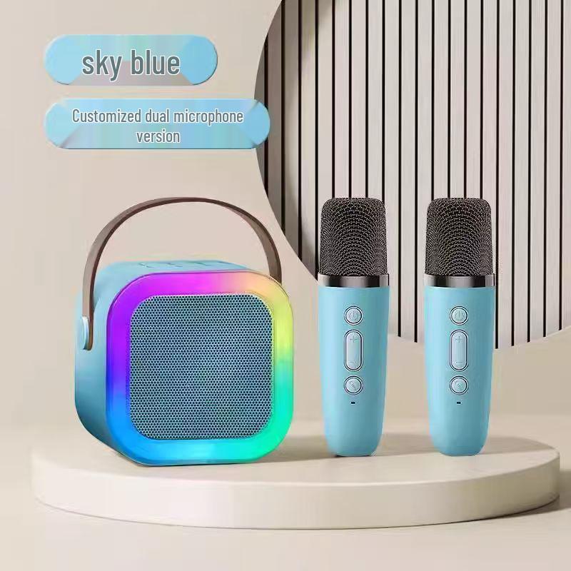 Беспроводная Bluetooth-колонка и микрофон K12: Многофункциональный домашний KTV «Все в одном», идеально подходит для дней рождений