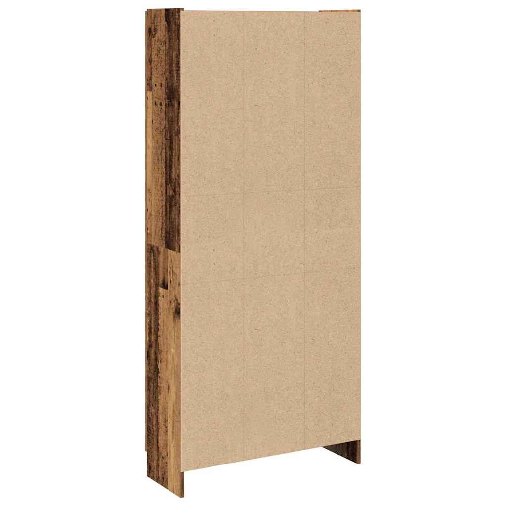 Highboard with Vintage Wood Look 82.5 x 30.5 x 185 cm Engineered Wood