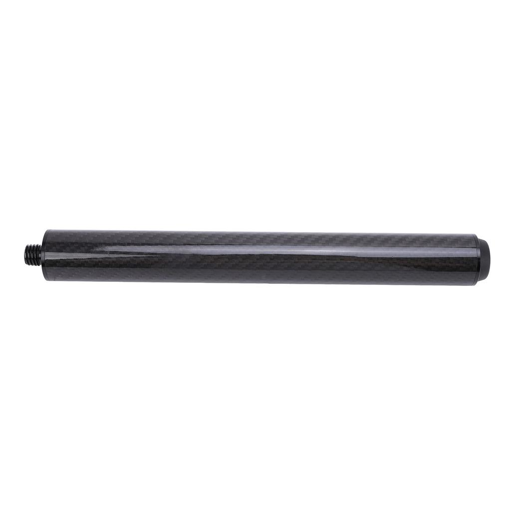 10 Inch Billiard Pool Cue Extension Carbon Fiber Billiards Pool Cue Extender with Rubber End Cap