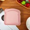 Bento Box with Lid Moisture-proof Easy Clean Toast Shape Portable Sandwich Food Storage Case Daily Use