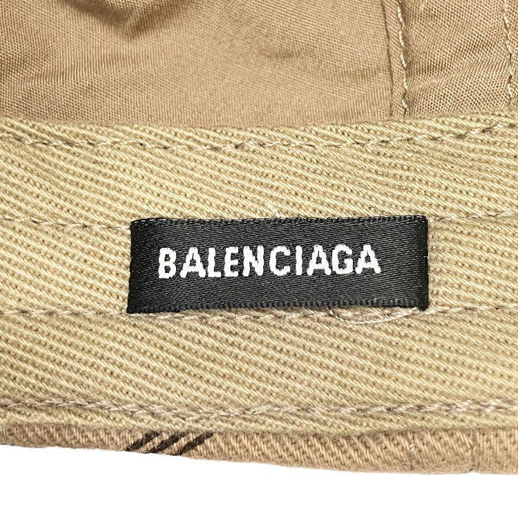 Б/у Кепка BALENCIAGA BB Monogram 704104 размер=L 59см Бейсболка Хлопок Бежевый Мужская