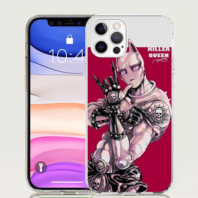 JoJo Adventure Killer Queen Phone Case For iPhone 18 17 Air 16 15 Plus 11 14 Pro Max 13 Mini 12 7 8 + SE Pattern Art Customized Cov