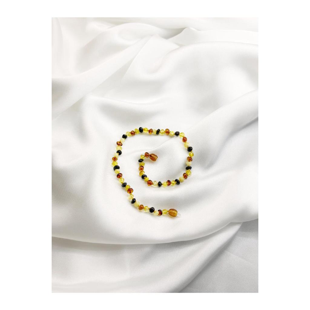 Мульти-янтарное детское колье