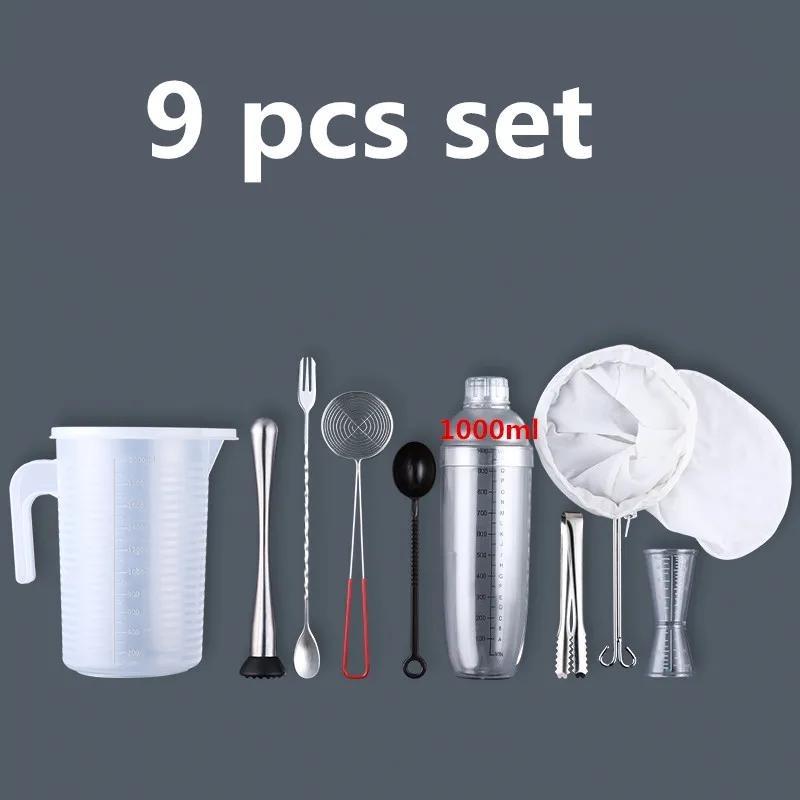 Пластиковый шейкер для коктейлей мартини 350 мл/530 мл/700 мл/1000 мл Миксер для винных напитков, винный шейкер, чашка для миксера для напитков, барная утварь, барный инструмент boston