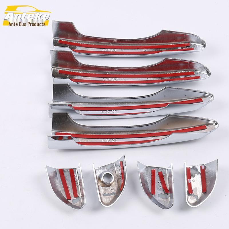 Tucson Car Door Handle Decoration Sticker - Armrest Buckle Bright Strip Accessory