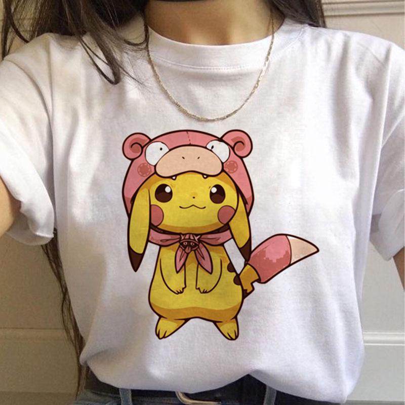 Harajuku T Shirts Women Kawaii Funny Cartoon Tshirt s Cute Print Tshirt Fashion Streetwear Top Tees Female