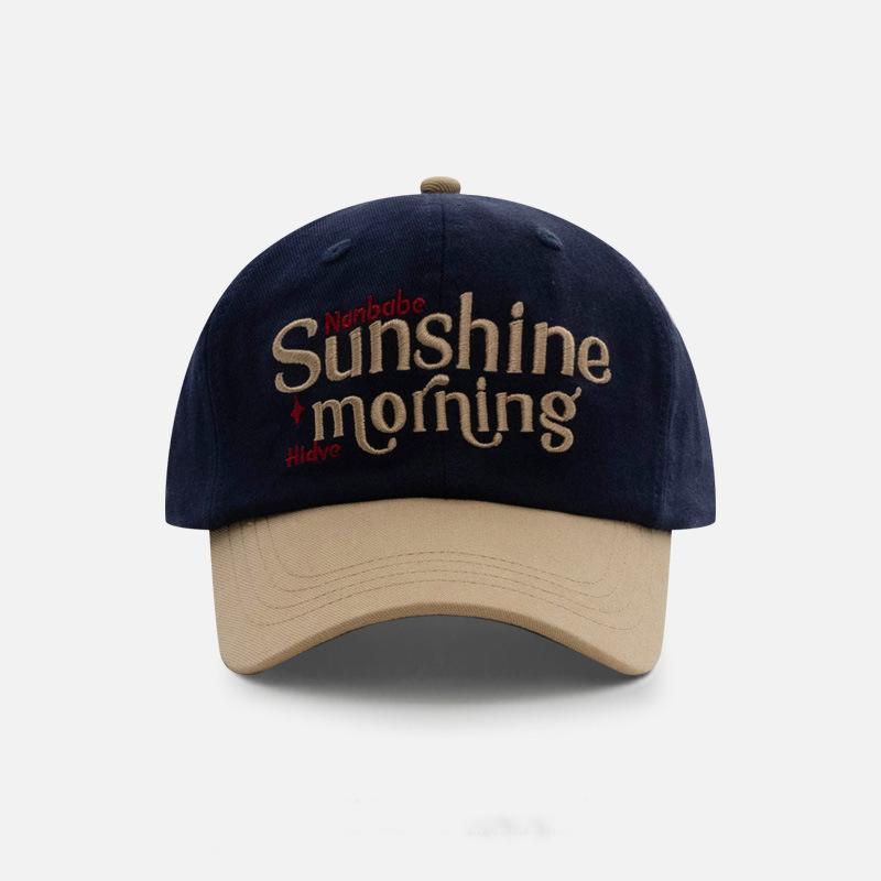 Шляпа женская новая модная брендовая бейсболка с вышивкой букв, мужская уличная мода, контрастная цветная вставка