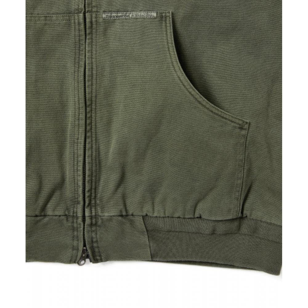 Это никогда не было так Overdyed Hooded Jacket Olive