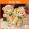 Christmas Plush Bear Toy Doll With Pp Cotton Filling For Festive Use Holiday