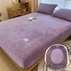 Soft Warm Plush Fitted Sheet with Elastic Band Non Slip Adjustable Mattress Cover Various Sizes of Mattress Protective Covers