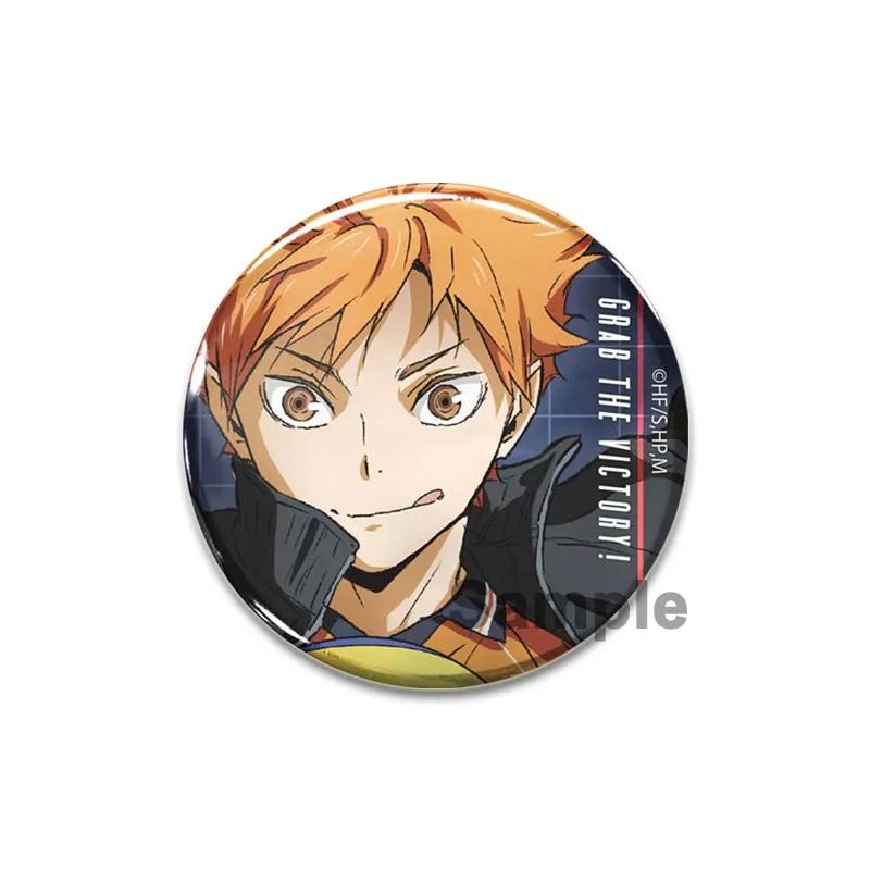 Горячая Распродажа Японское Аниме Haikyuu Жестяные Булавки Рюкзак Смешные Броши Значки Shoyo Hinata Timeskip Sakusa Atsumu Подарочные Периферийные Устройства