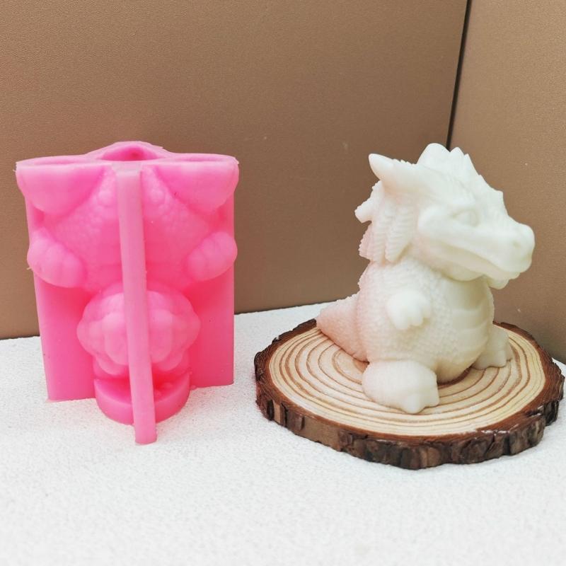 High Temperature Resistant Silicone Dinosaur Scented Candle Mold Perfect For Crafting Unique Scented Candle