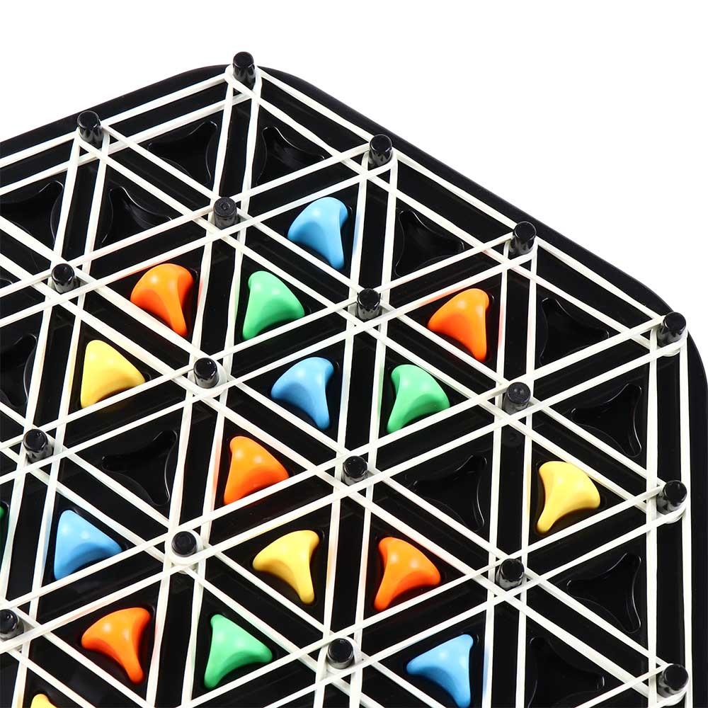 Rubber Band Triangle Chess Desktop Game Logical Thinking Triangle Puzzle Toy Home Game