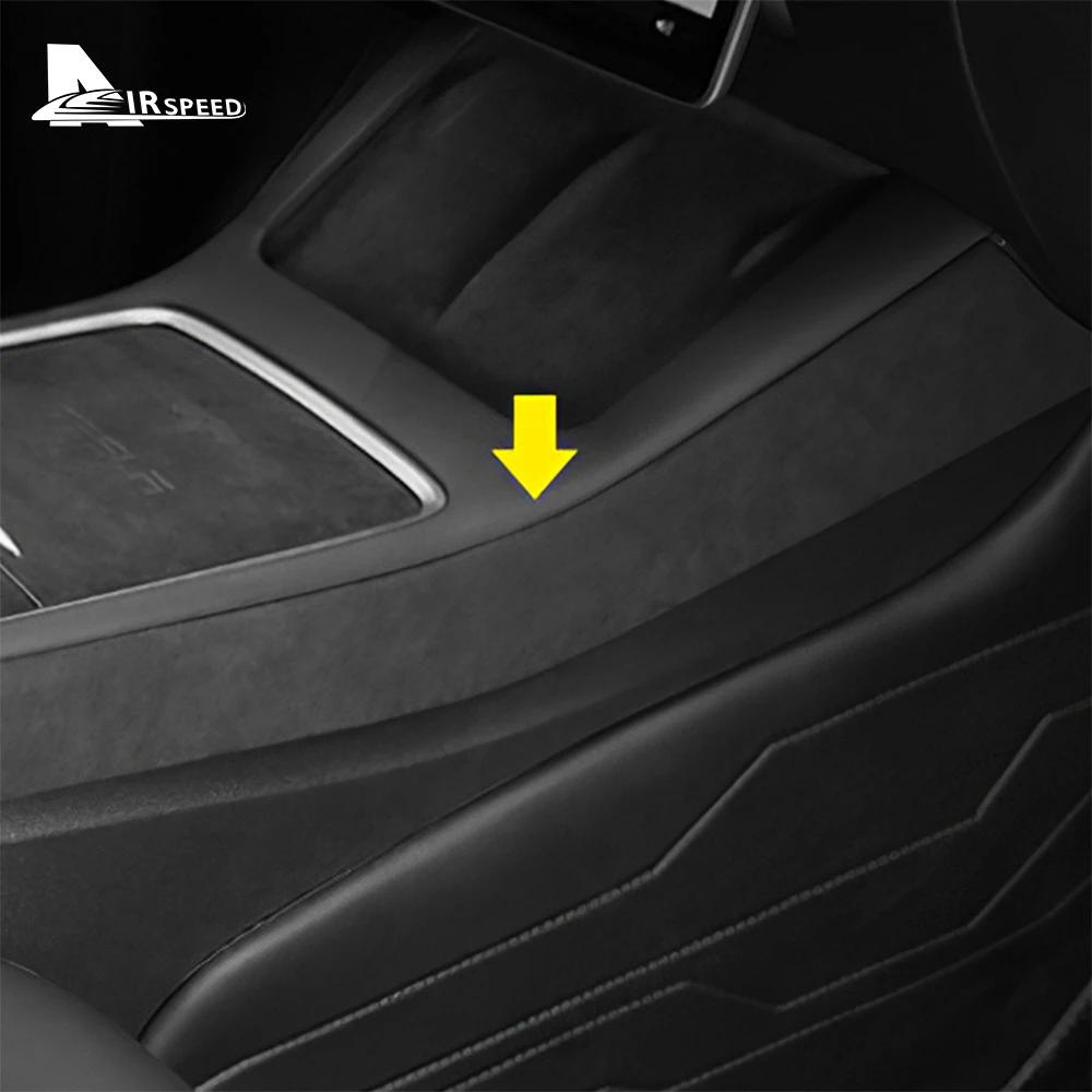 Super Suede Center Console Side Trim Strip for Tesla Model 3 2019-2023 Model Y 2020-2024 Interior Moulding