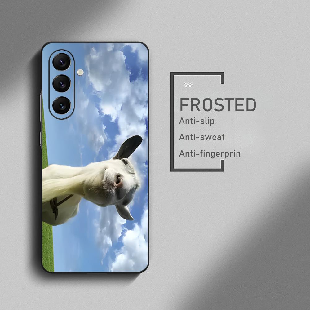 Cool Goat Simulator Game Phone Case For Samsung Galaxy S26 S25 S24 S23 S22 S21 Plus Ultra Note20 Soft Black