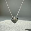 SUZURAN Stoned Heart Neckalce_labradorite Labradorite Heart Stone Necklace