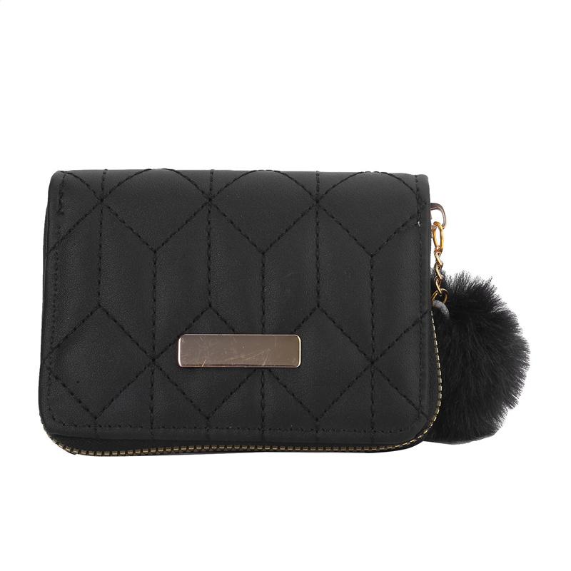 Женский короткий кошелек на молнии, модный вышитый кошелек, женский маленький клатч, держатель для карт из искусственной кожи, женский элегантный кошелек для монет