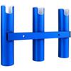 1 Piece Aluminium Fishing Rod Holder 3 Tubes Linked 3 Rod Rack Replacement Parts Accessories For Marine Yacht Boat Truck RV Blue