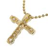 cross Necklace K18 yellow gold/diamond 5.2g Women Used