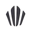 4Pcs/Set Car Door Edge Guard Carbon Fiber Trim Molding Protection Strip Anti-collision Scratch Protector Black Crash Sticker