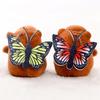 Cute Capybara Back Butterfly Pull-Out Drawing Plush Doll Keychain Backpack Hanging Ornaments