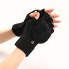 Hand Warmers Flap Gloves Half Finger Business Gloves Fashion Outdoor Mittens  Girl Boys