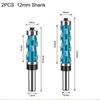 12mm 1/2inch Flush Trim Router Bit with Double Bearing Round Shank Carbide Milling Cutter Woodworking Tool
