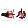 Car Decoration Car Air Vent Freshener Perfume Clip Helicopter with LED Colorful Ambience Light Fan Fragrance Aroma Diffuser