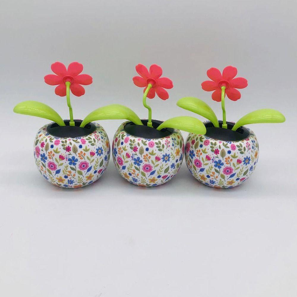 Accessories Animated Bobbleheads Dancer Car Dashboard Decoration Solar Dancing Swinging Flower