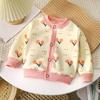 Children Spring Autumn Cardigan Coat Boys Girls Clothing Warm Coral Fleece Baby Plus Fleece Top Child Clothing Kids Coat Jackets