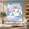 Tapestry Custom Name Text, Wall Hanging Tapestry Home Room DecorCinnamoroll