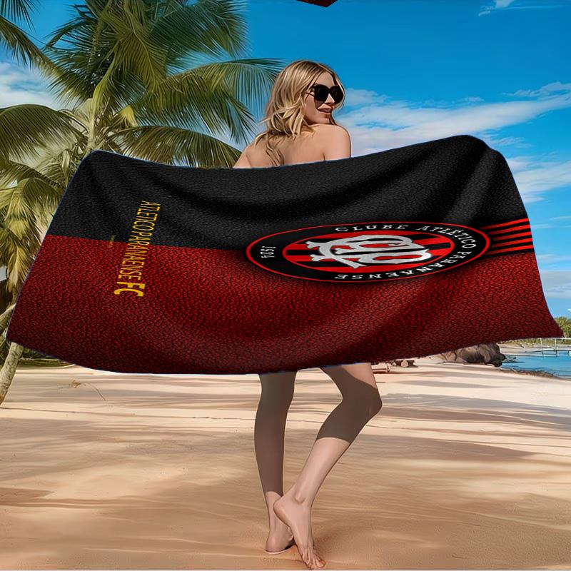 Atletico Paranaense Crest Beach Towel Microfiber Beach Towel, Lightweight and Quick-Dry, for Summer Travel, Swimming Pool Fan Birthday Gift