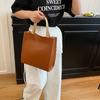 Женская сумка-тоут в корейском стиле, квадратная, на одно плечо, сумка для хранения, мягкая сумка-тоут из ПУ, для улицы