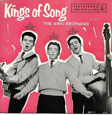 7-дюймовая пластинка KING BROTHERS, RITA WILLIAMS SINGER - Kings of Song GEP8760 Parlophone 1959 UK Джаз Б/у