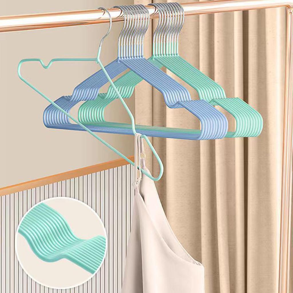 Металлические вешалки, нескользящая металлическая вешалка для сушки одежды с пластиковым покрытием для взрослых, для подвешивания и сушки одежды, 10 шт.