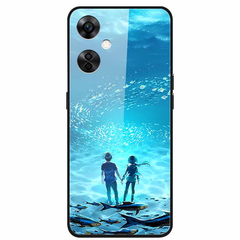 Для One Plus Nord CE 3 Lite 5G Чехол N30 Закаленное Стекло Жесткая Задняя Крышка для Oneplus Nord CE3 Lite N 30 Чехлы Бампер 3lite CE3Lite