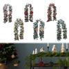Christmas Garland Creative Realistic Door Hanging Decor Home Decoration for Christmas Garden Living Room Party Supplies Stairs