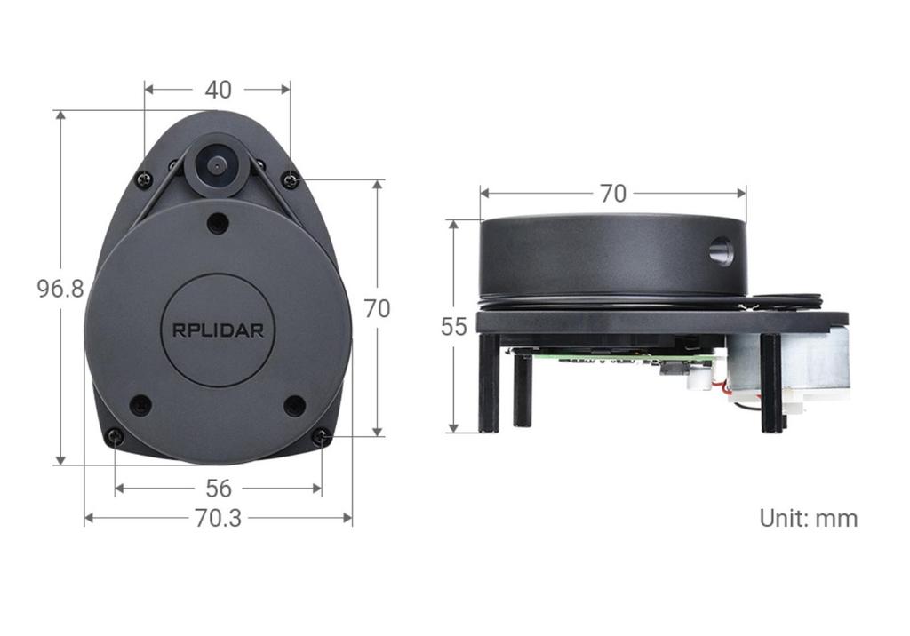 Micro-Snow LiDAR RPLIDAR A1: 360° Laser Scanning Sensor