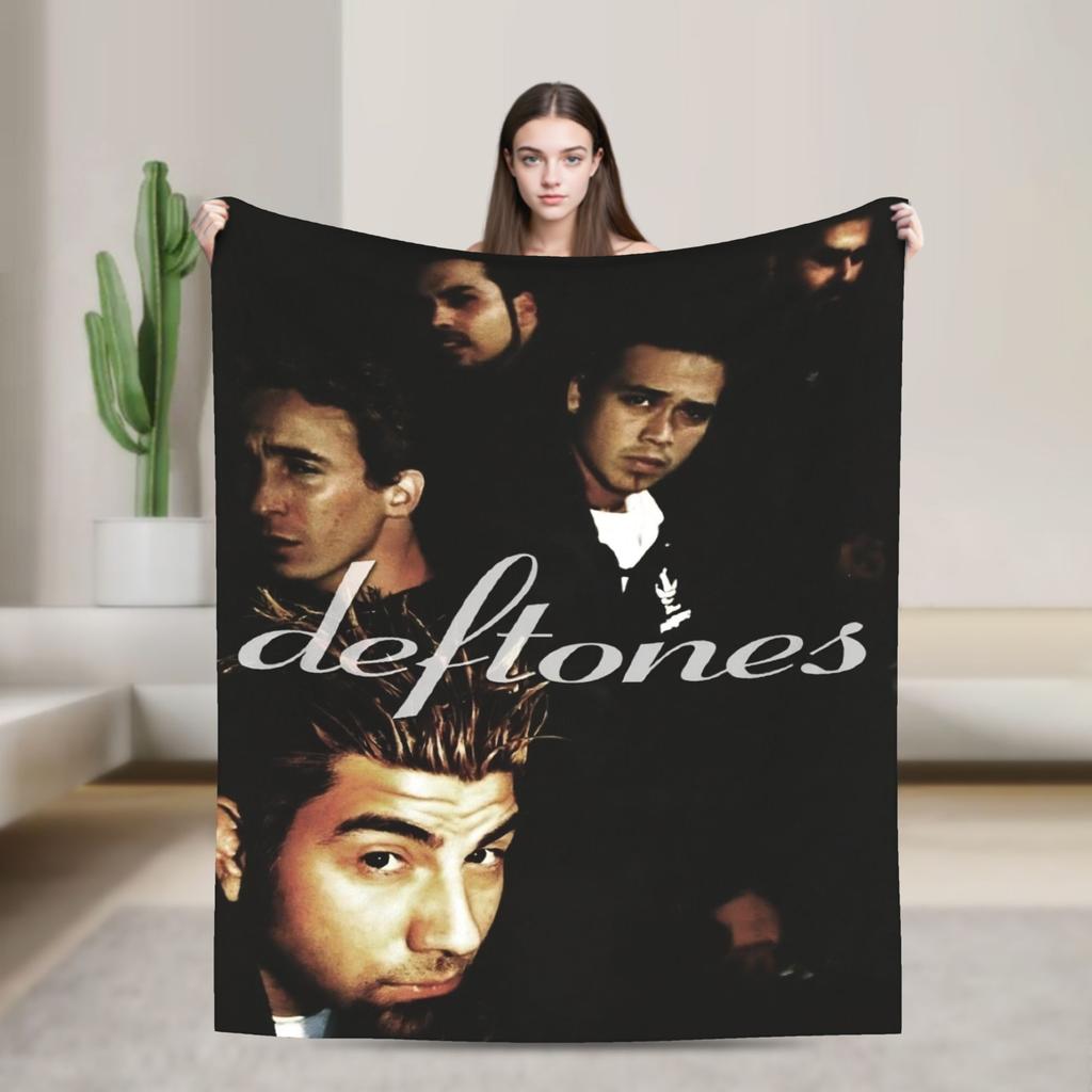 Deftones Альтернативная Металл Группа Фланелевое Одеяло Мальчик Девочка Супер Мягкое Плед Зимний Домашний Декор Покрывало Покрывало для Дивана-Кровати