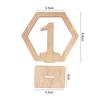 10 шт. Деревянный знак с номером стола Шестиугольная карточка места Рустик Свадебное украшение для рабочего стола Помолвочное украшение для номера места Мероприятие Вечеринка Принадлежности